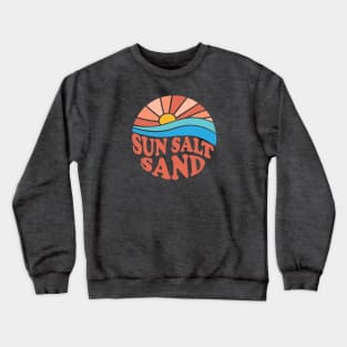 Vintage retro sunset Sun Salt Sand Crewneck Sweatshirt